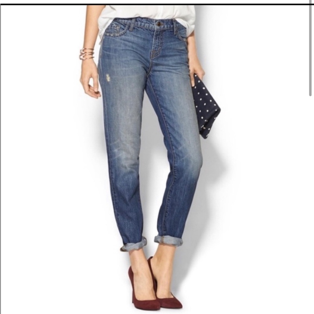 J Brand Jake Hot Shot Skinny Jeans Distressed Dark Wash size 25 2 Denim